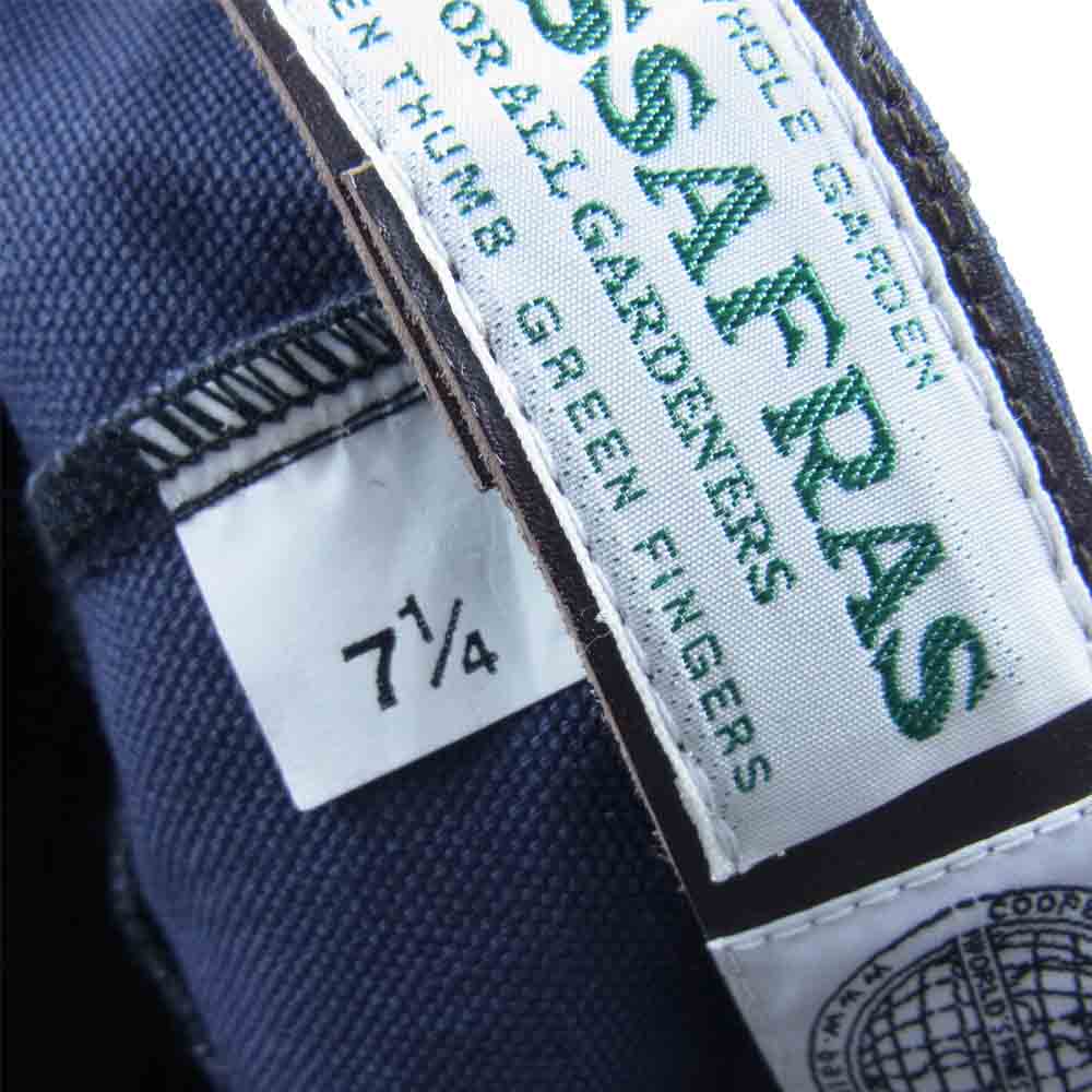 SASAFRAS ササフラス Seeds Box Cap シード ボックス キャップ ネイビー系 7 1/4【中古】