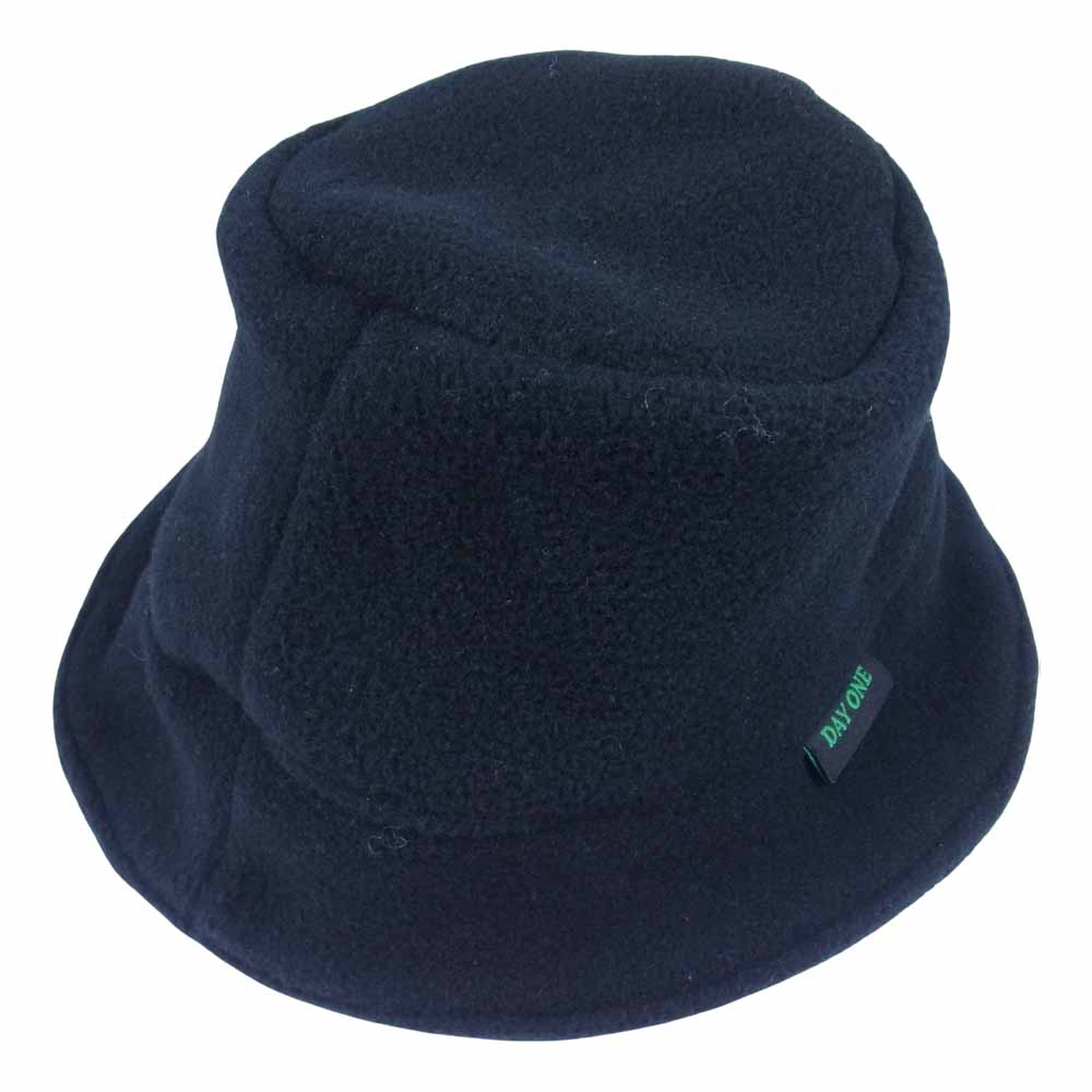 デイ ワン フリース ハット USA製 バケットハット ブラック系 L【美品】【中古】