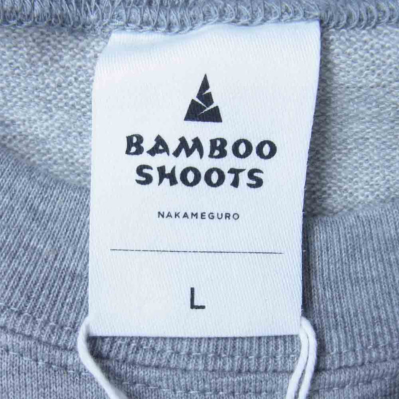 BAMBOO SHOOTS バンブーシュート 2101025 ACTIVE CREWNECK SWEAT SHIRT アクティブ クルーネック スウェット グレー系 L【新古品】【未使用】【中古】