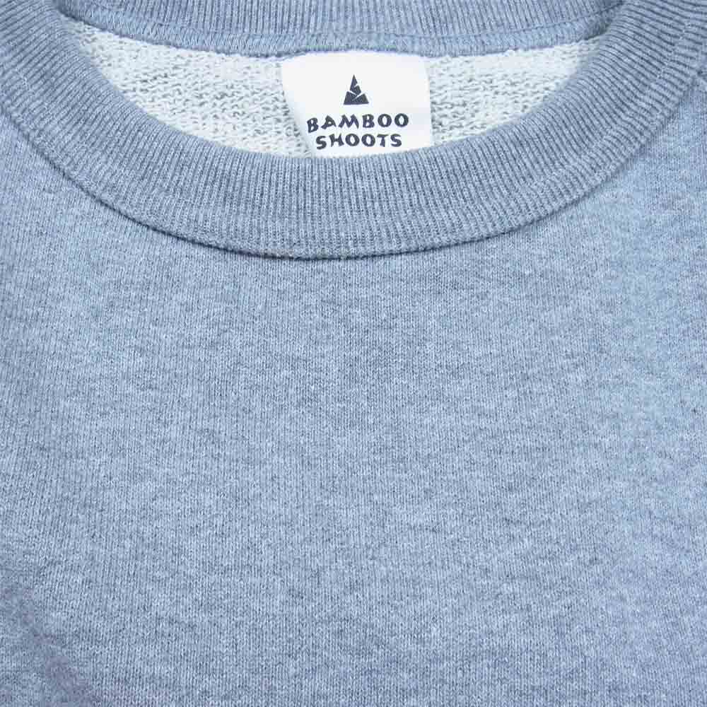 BAMBOO SHOOTS バンブーシュート 2101026 DETACHABLE SLEEVE CREW NECK SWEAT SHIRT デタッチャブル スリーブ クルーネック スウェット グレー系 L【新古品】【未使用】【中古】