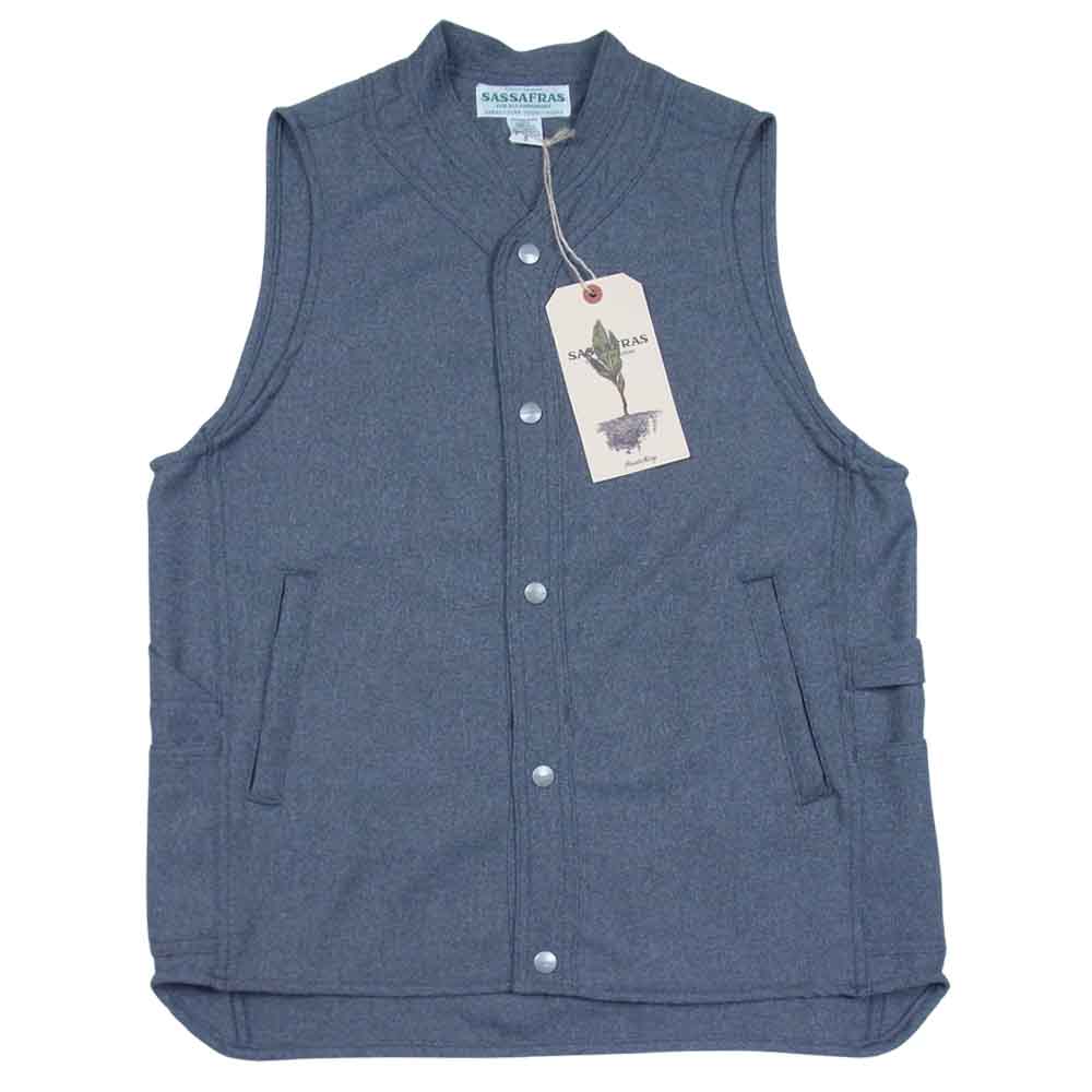 SASAFRAS ササフラス SF-201713 VASE WALL GARDENER VEST ガーデナー ベスト Heather Gray S【新古品】【未使用】【中古】