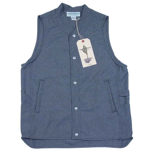 SASAFRAS ササフラス SF-201713 VASE WALL GARDENER VEST ガーデナー ベスト Heather Gray S【新古品】【未使用】【中古】