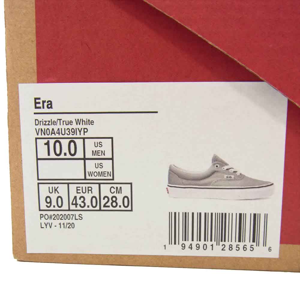 VANS バンズ VN0A4U39IYP ERA エラ キャンバス ローカット スニーカー グレー系 28cm【新古品】【未使用】【中古】