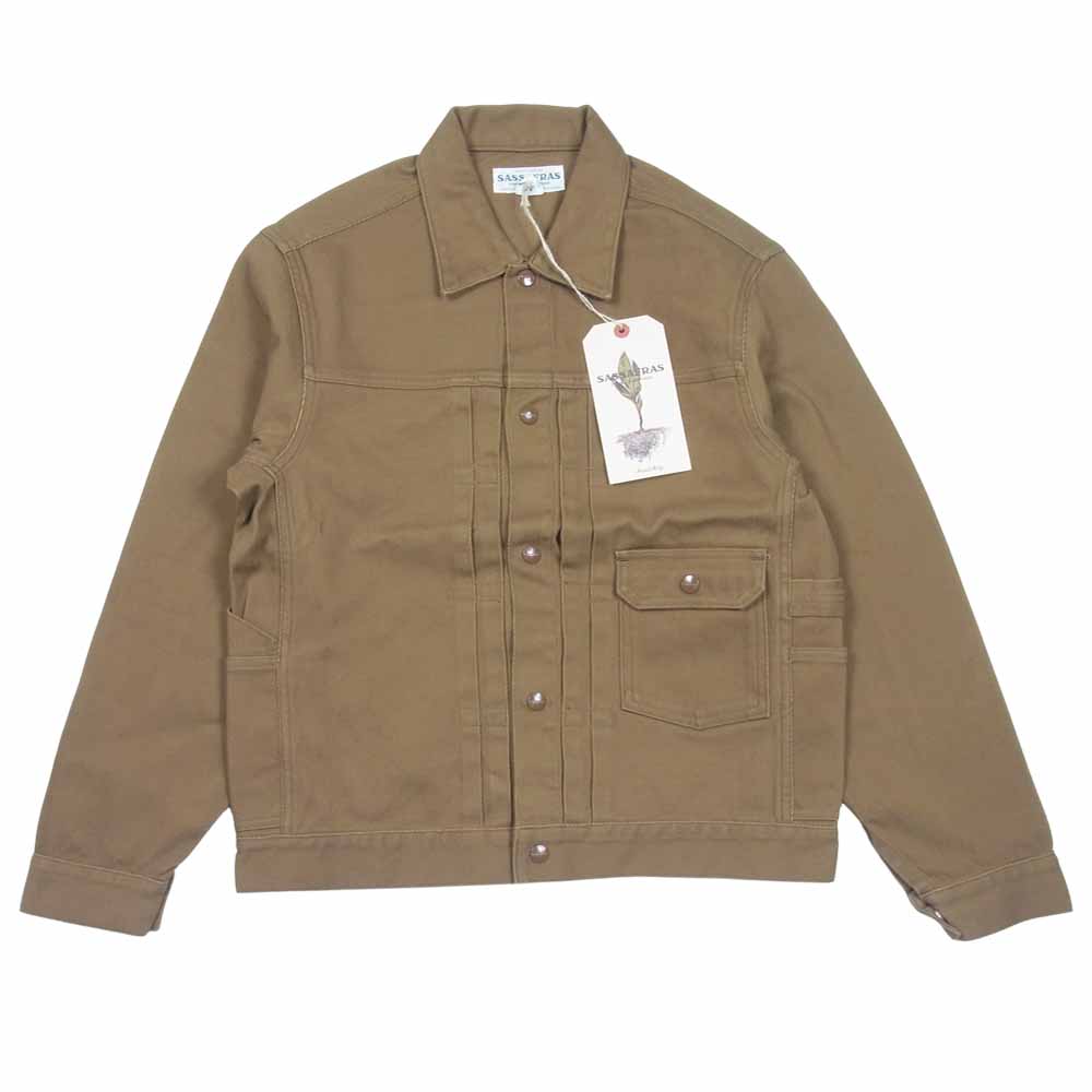 SASAFRAS ササフラス SF-201679 GARDENER JACKE ガーデナージャケット カーキ系 S【新古品】【未使用】【中古】