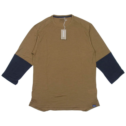 patagonia パタゴニア 20AW 23935 Men's 3/4 Merino Sleeve Bike Jersey メリノ 3/4スリーブ バイク ジャージー 七分袖 Tシャツ MulchBrown S【新古品】【未使用】【中古】