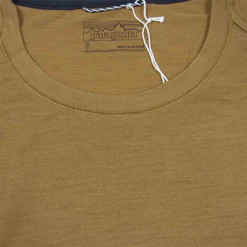 patagonia パタゴニア 20AW 23935 Men's 3/4 Merino Sleeve Bike Jersey メリノ 3/4スリーブ バイク ジャージー 七分袖 Tシャツ MulchBrown S【新古品】【未使用】【中古】