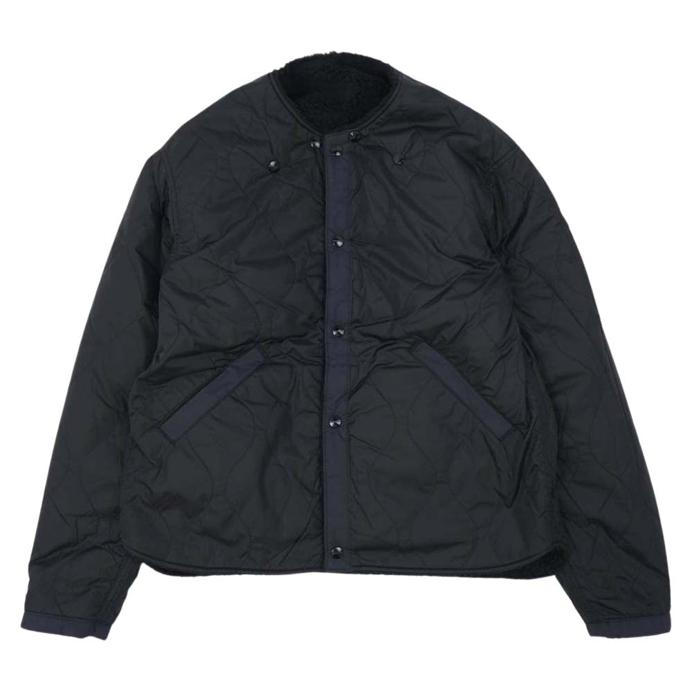 SASAFRAS ササフラス SF-191519 Crazy Gardener Jacket Nylon Quilt Taffeta Boa クレイジーガーデナージャケット ナイロンタフタ ボア ブラック系 L【新古品】【未使用】【中古】