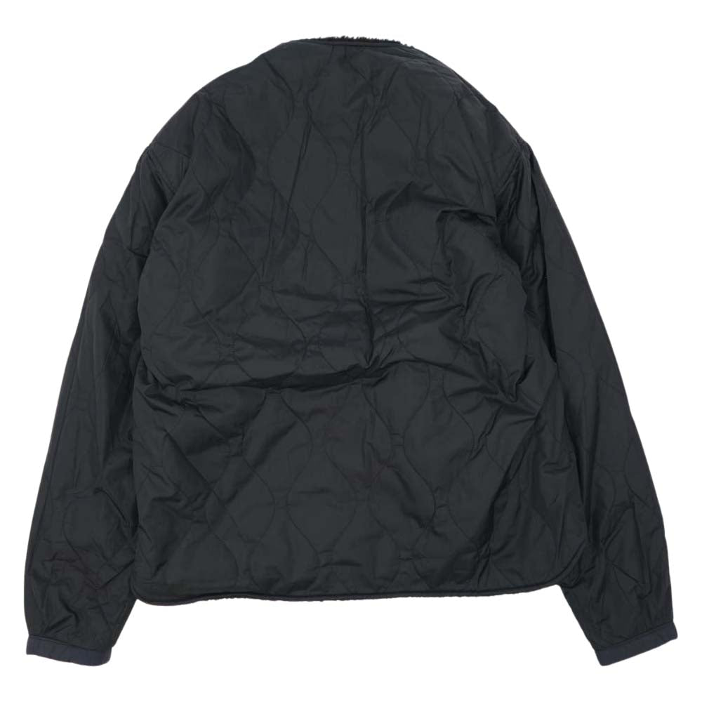 SASAFRAS ササフラス SF-191519 Crazy Gardener Jacket Nylon Quilt Taffeta Boa クレイジーガーデナージャケット ナイロンタフタ ボア ブラック系 L【新古品】【未使用】【中古】