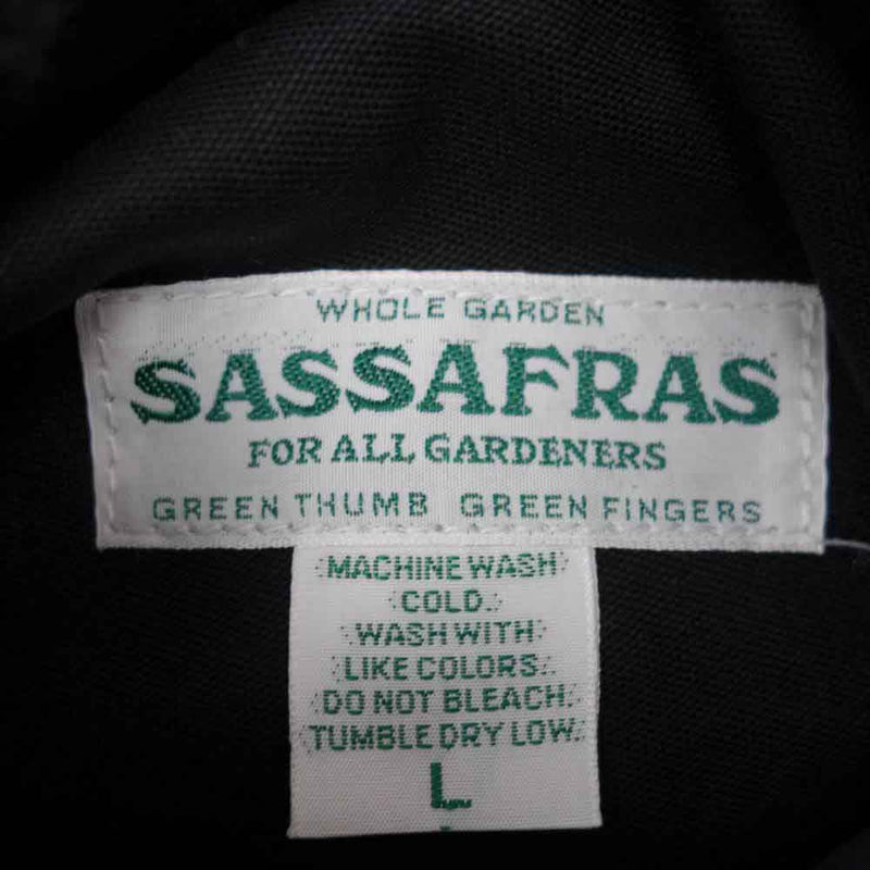 SASAFRAS ササフラス SF-191519 Crazy Gardener Jacket Nylon Quilt Taffeta Boa クレイジーガーデナージャケット ナイロンタフタ ボア ブラック系 L【新古品】【未使用】【中古】
