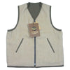 Buzz Rickson's バズリクソンズ BR14886 日本製 WOOL PILE VEST ウール パイル ベスト リバーシブル カーキ系 40【新古品】【未使用】【中古】