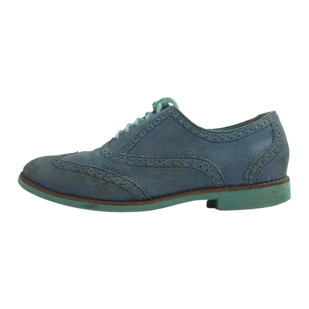 COLE HAAN コールハーン Alisa アリサ ウィングチップ オックスフォード シューズ ブルーグリーン系 7【中古】