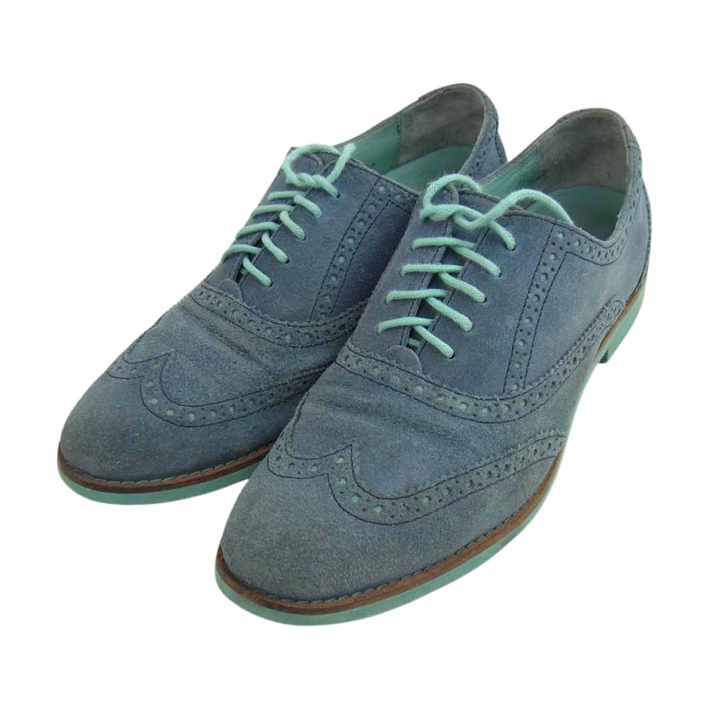 COLE HAAN コールハーン Alisa アリサ ウィングチップ オックスフォード シューズ ブルーグリーン系 7【中古】