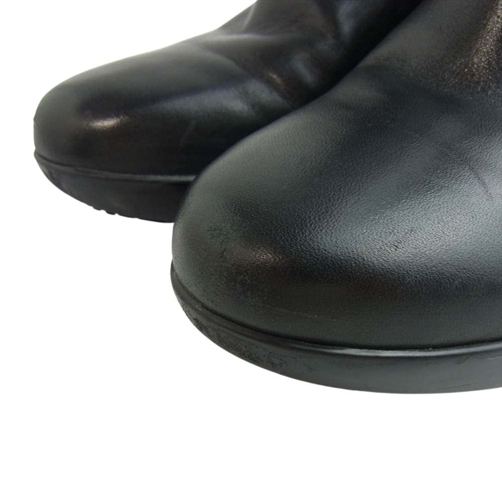 COLE HAAN コールハーン AIR SARA SHORT BOOT カーフレザー サイドゴア ショート ブーツ ブラック系 7B 【中古】