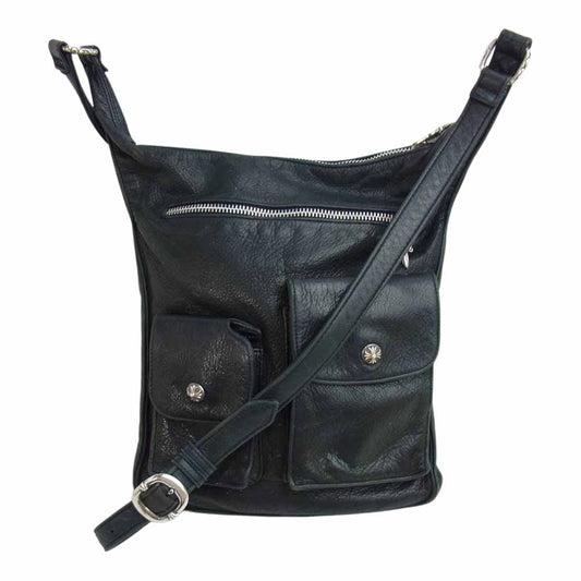 CHROME HEARTS クロムハーツ（原本無） F SLINGER BAG スリンガー レザー ショルダーバッグ ブルー系【中古】