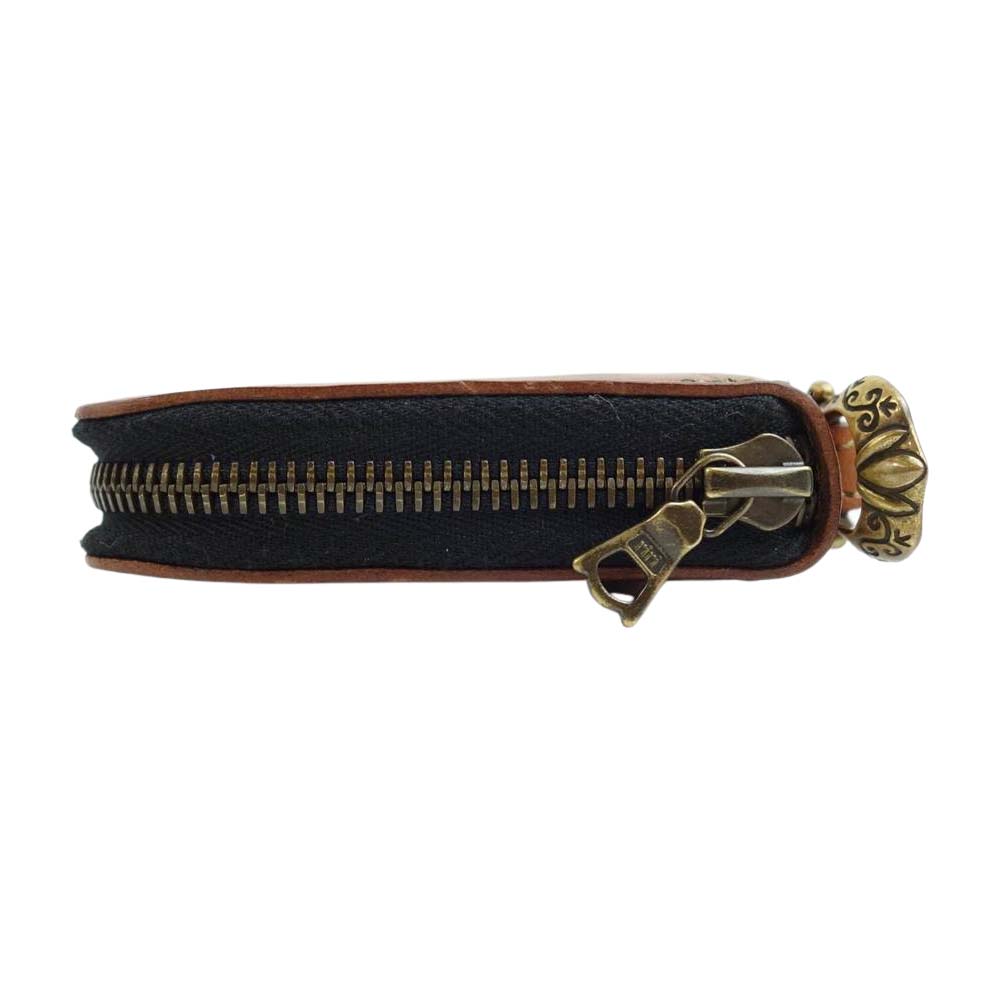 ISAMUKATAYAMA BACKLASH イサムカタヤマバックラッシュ G409-01 galcia LONG LEATHER WALLET BRASS MARIA ガルシア ブラスマリア レザー ウォレット ブラウン系【中古】