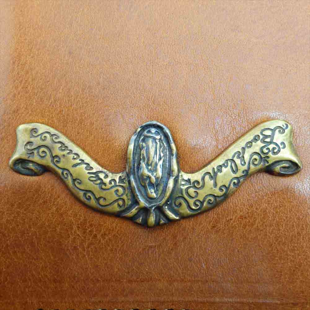 ISAMUKATAYAMA BACKLASH イサムカタヤマバックラッシュ G409-01 galcia LONG LEATHER WALLET BRASS MARIA ガルシア ブラスマリア レザー ウォレット ブラウン系【中古】