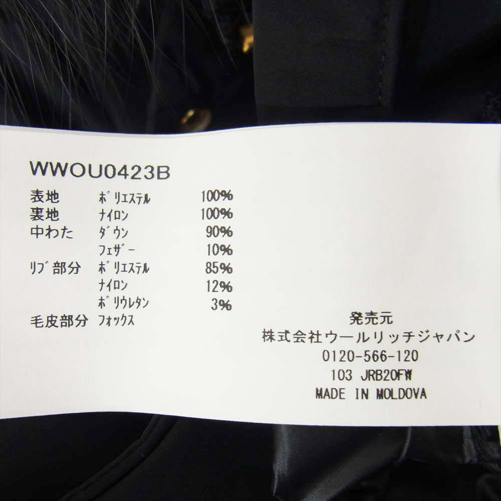 WOOLRICH ウールリッチ WWOU0423B IENA イエナ 別注 MAPLE ダウン コート ブラック系 S【新古品】【未使用】【中古】