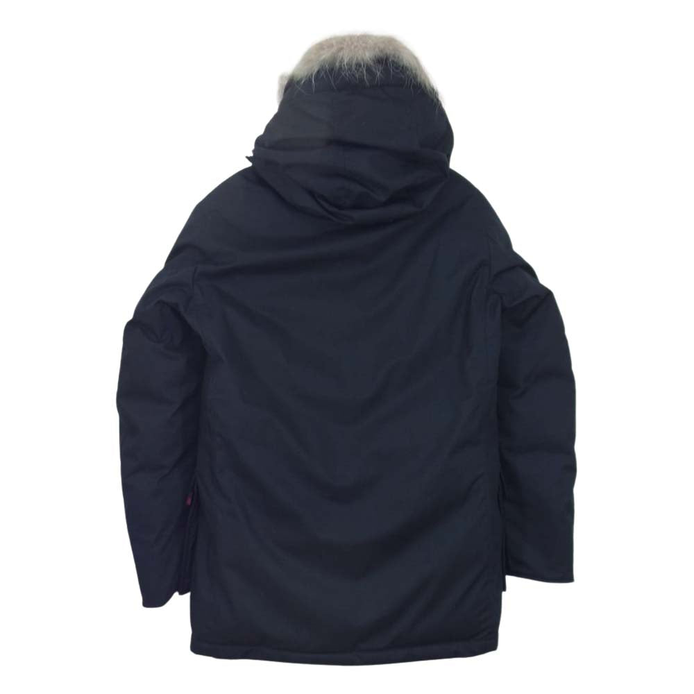WOOLRICH ウールリッチ WOOU0383B BEAMS F 別注 ウール ARCTIC PARKA HI COLLAR アークティック パーカー ダウン コート ネイビー系 XS【新古品】【未使用】【中古】
