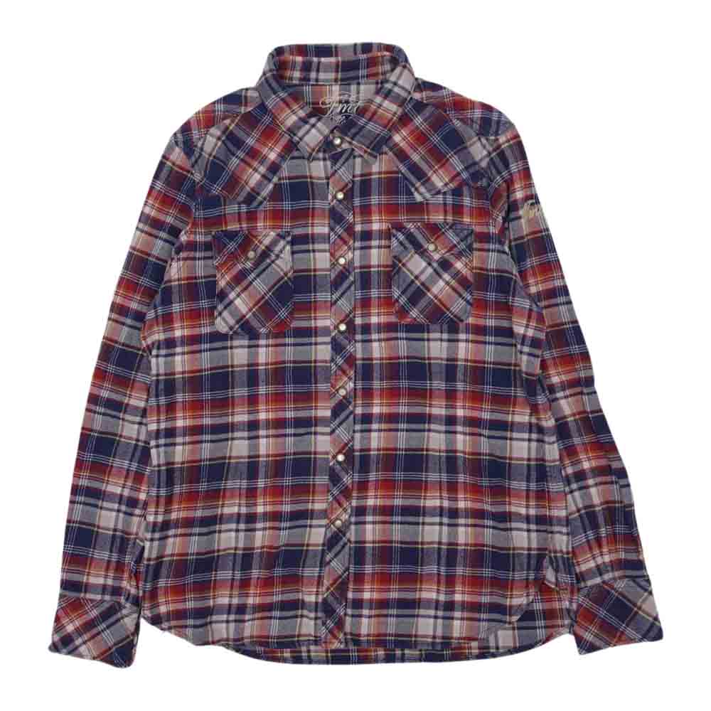 TMT ティーエムティー TSH-F1303 STANDARD CHECK SHIRT スタンダード チェックシャツ マルチカラー系【中古】