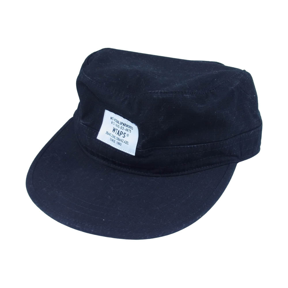 WTAPS ダブルタップス 202HCDT-HT13 CHE CAP NYCO RIPSTOP CODURA リップストップ コットン キャップ ブラック系 F【中古】