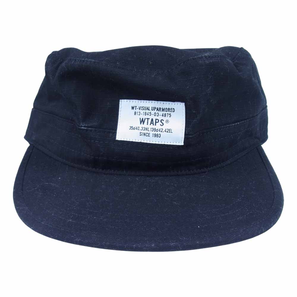 WTAPS ダブルタップス 202HCDT-HT13 CHE CAP NYCO RIPSTOP CODURA リップストップ コットン キャップ ブラック系 F【中古】