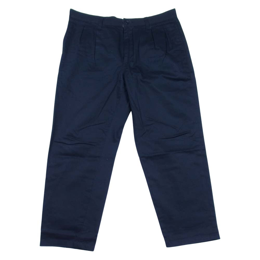 DESCENDANT ディセンダント 202TQDS-PTM01 DC-3 TUCK TROUSERS タック トラウザー ネイビー系 3【中古】