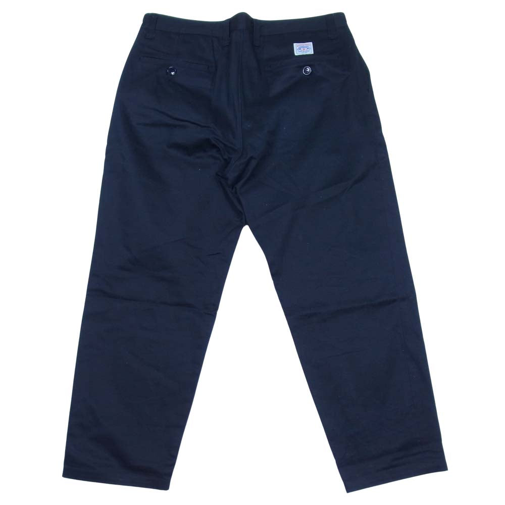 DESCENDANT ディセンダント 202TQDS-PTM01 DC-3 TUCK TROUSERS タック トラウザー ネイビー系 3【中古】