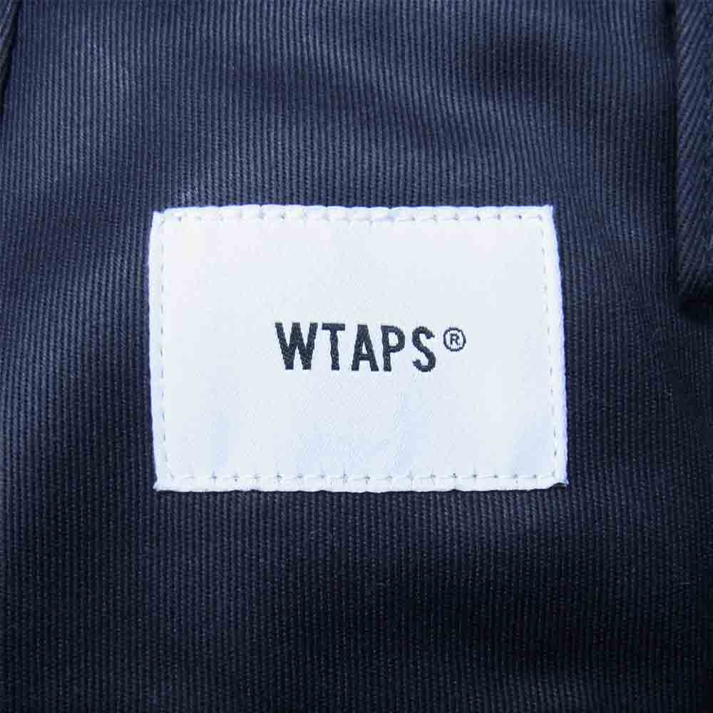 WTAPS ダブルタップス 211TQDT-PTM02 21SS TUCK 02 TROUSERS COTTON TWILL ツイル トラウザー パンツ ネイビー系 L【中古】