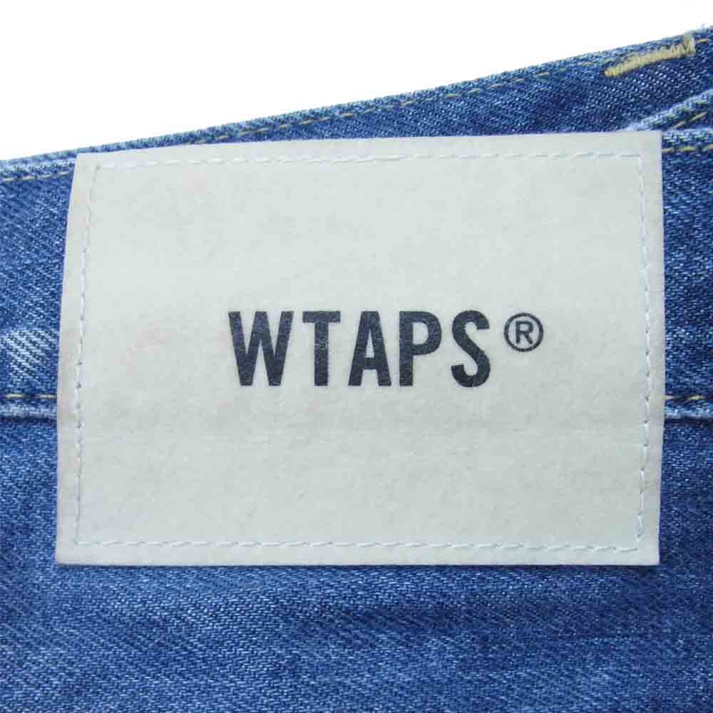 WTAPS ダブルタップス 181WVDT-PTM01 18SS BAGGIE WASHED TROUSERS COTTON DENIM INDIGO バギー デニム インディゴブルー系 L【中古】