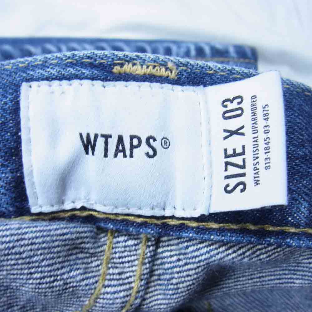 WTAPS ダブルタップス 181WVDT-PTM01 18SS BAGGIE WASHED TROUSERS COTTON DENIM INDIGO バギー デニム インディゴブルー系 L【中古】