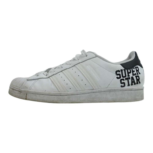 adidas アディダス FV2813 SUPERSTAR スーパースター サイドロゴ ローカット スニーカー ホワイト系 27.5cm【中古】