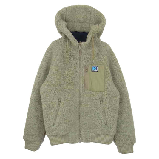 ヘリーハンセン HOE51254 FIBER PILE THERMO HOODIE ファイバー パイル サーモ フーディー フリース ジャケット カーキ系 WL【中古】