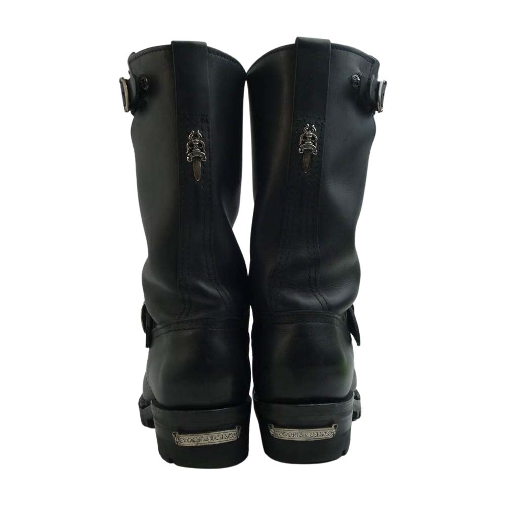 CHROME HEARTS クロムハーツ（原本有） × WESCO ウエスコ BOSS ボス ダガー エンジニア ブーツ ブラック系 9E【中古】