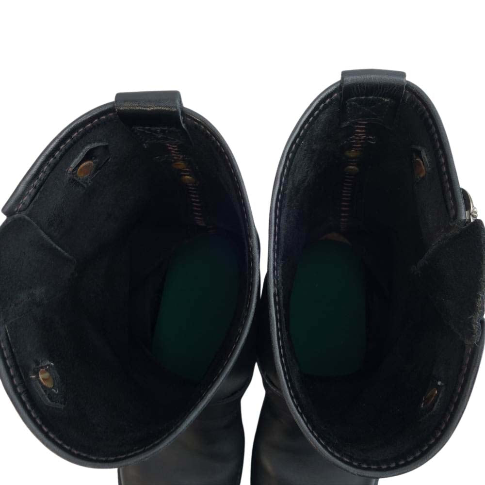 CHROME HEARTS クロムハーツ（原本有） × WESCO ウエスコ BOSS ボス ダガー エンジニア ブーツ ブラック系 9E【中古】
