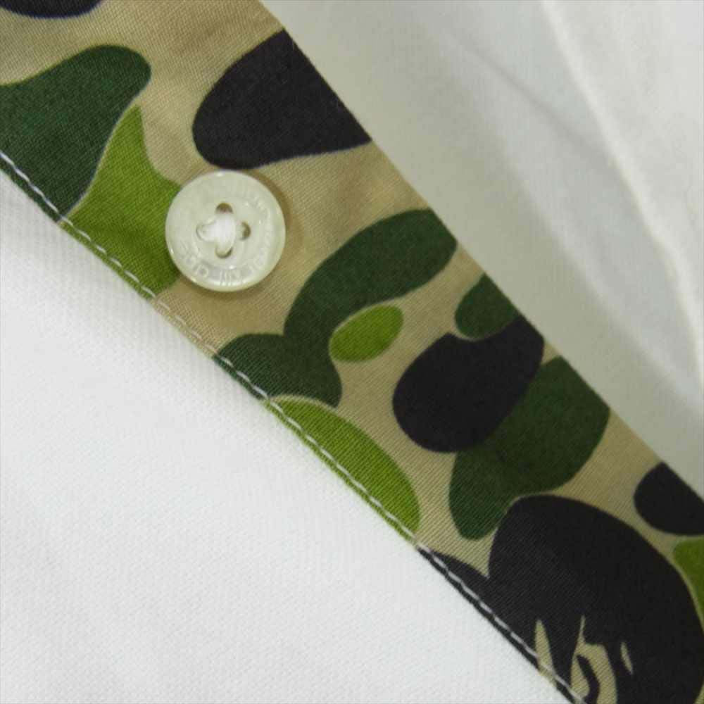 A BATHING APE アベイシングエイプ BD SHIRTS ボタンダウン シャツ  ホワイト系 S【中古】