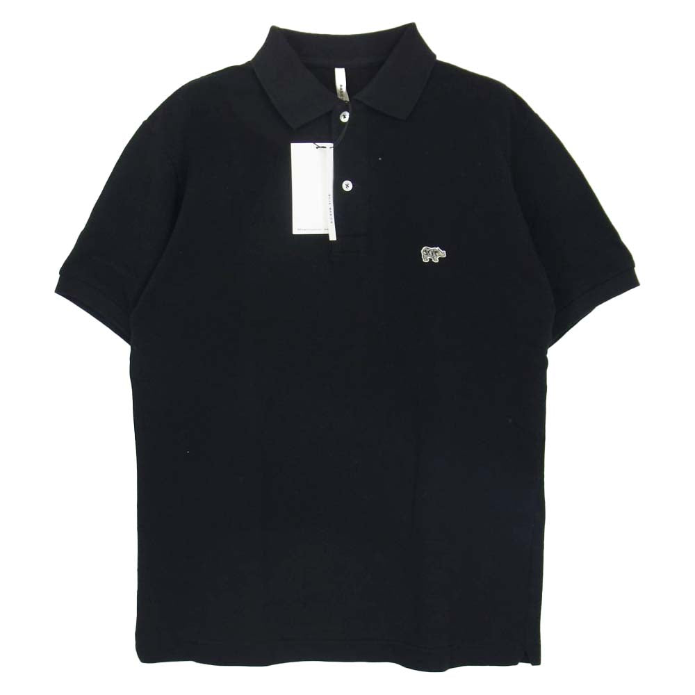 Scye サイ 鹿の子 ポロ シャツ 半袖 ブラック系 38【美品】【中古】
