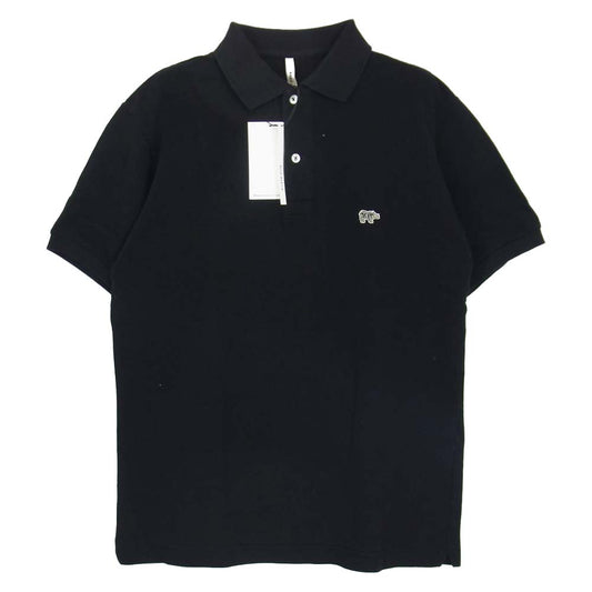 Scye サイ 鹿の子 ポロ シャツ 半袖 ブラック系 38【美品】【中古】