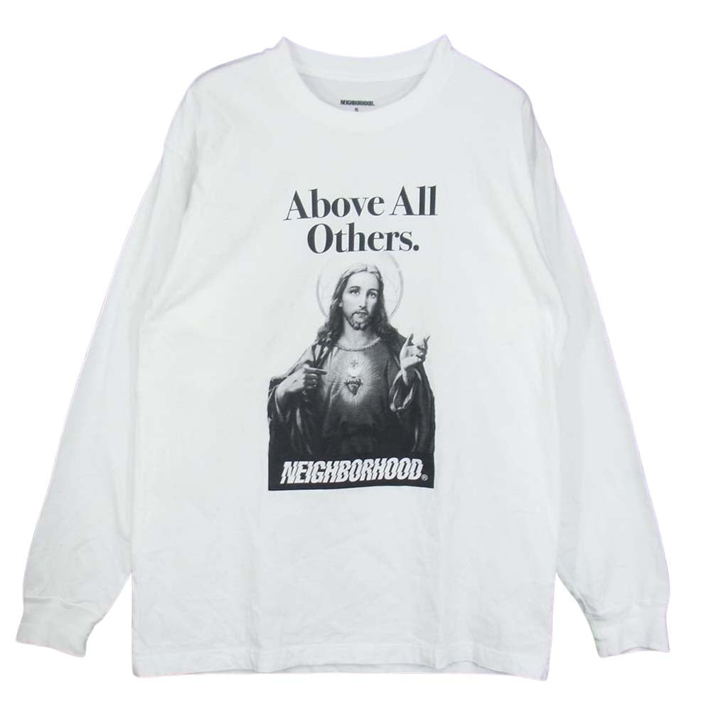 NEIGHBORHOOD ネイバーフッド 21SS  PICK YOUR KING /C-TEE.LS プリント Tシャツ ホワイト系 S【中古】