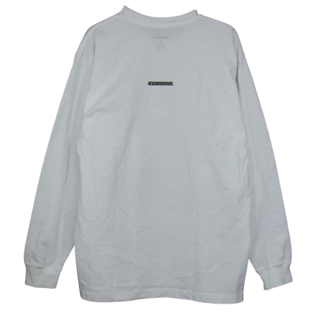 NEIGHBORHOOD ネイバーフッド 21SS  PICK YOUR KING /C-TEE.LS プリント Tシャツ ホワイト系 S【中古】