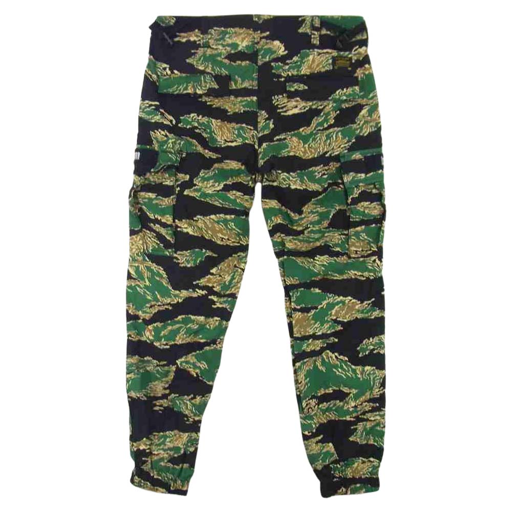 A BATHING APE アベイシングエイプ タイガーカモ カーゴ ジョガー パンツ グリーン系 S【中古】