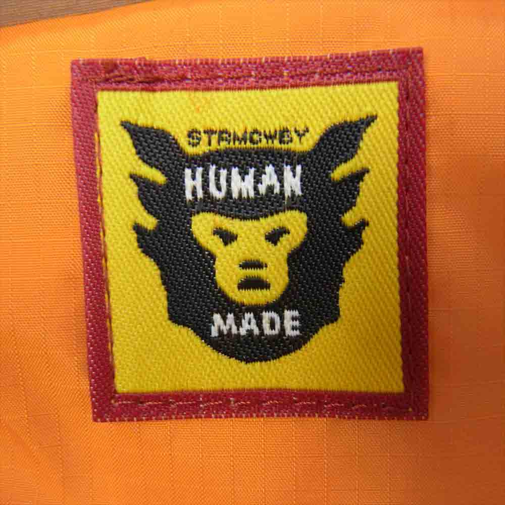 HUMAN MADE ヒューマンメイド HM10JK001 バックロゴ ダウン ジャケット ベージュ系 S【中古】