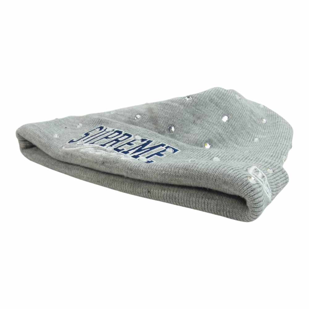 Supreme シュプリーム 20AW New Era Rhinestone Beanie ニューエラ ラインストーン ビーニー グレー系【中古】