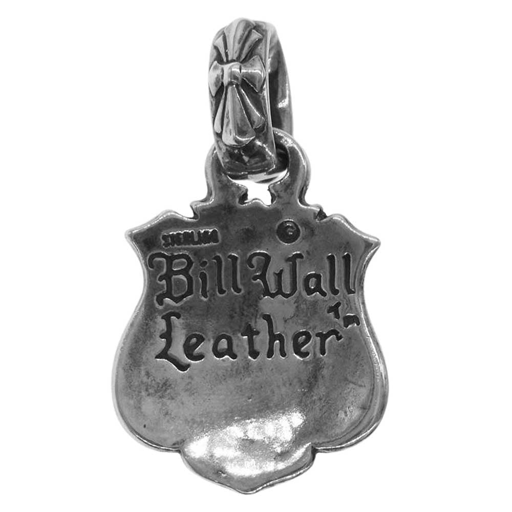 BILL WALL LEATHER ビルウォールレザー スカル プレート ペンダント トップ シルバー系【中古】