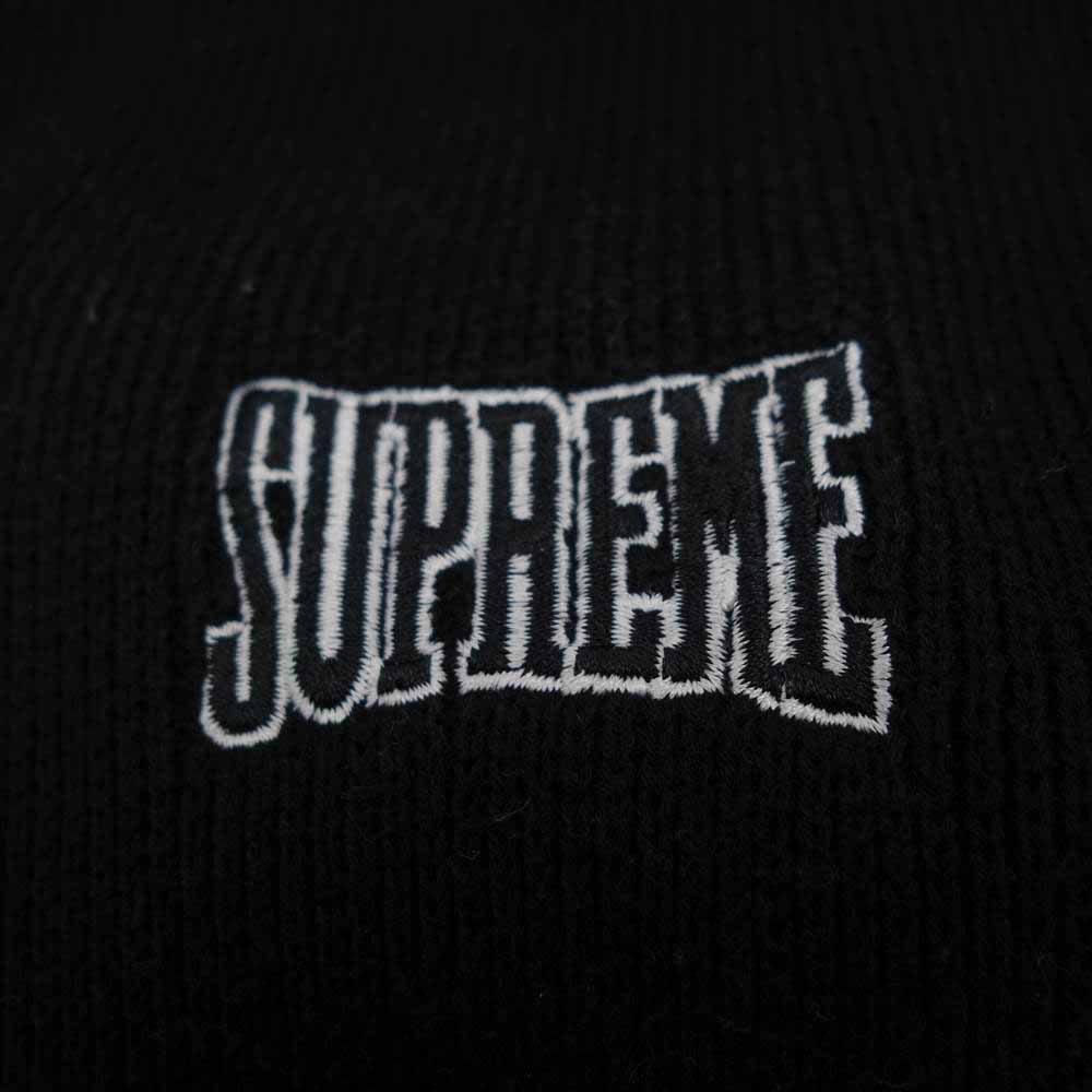 Supreme シュプリーム 21AW 2-Tone Hooded Sweater フーデッド プルオーバー ニット パーカー ブラック系【中古】