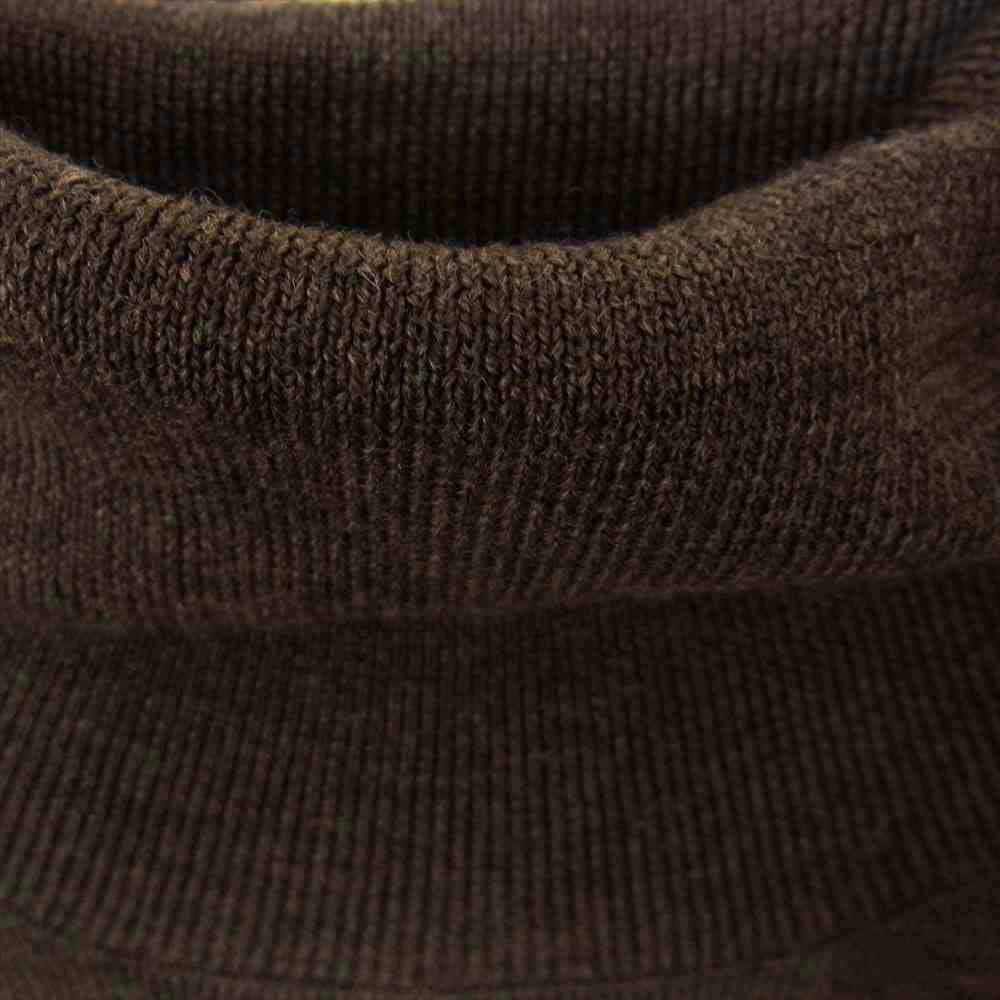 POLO RALPH LAUREN ポロ・ラルフローレン 国内正規品 ポニー刺繍 ウール タートルネック ニット ブラウン系 M【中古】