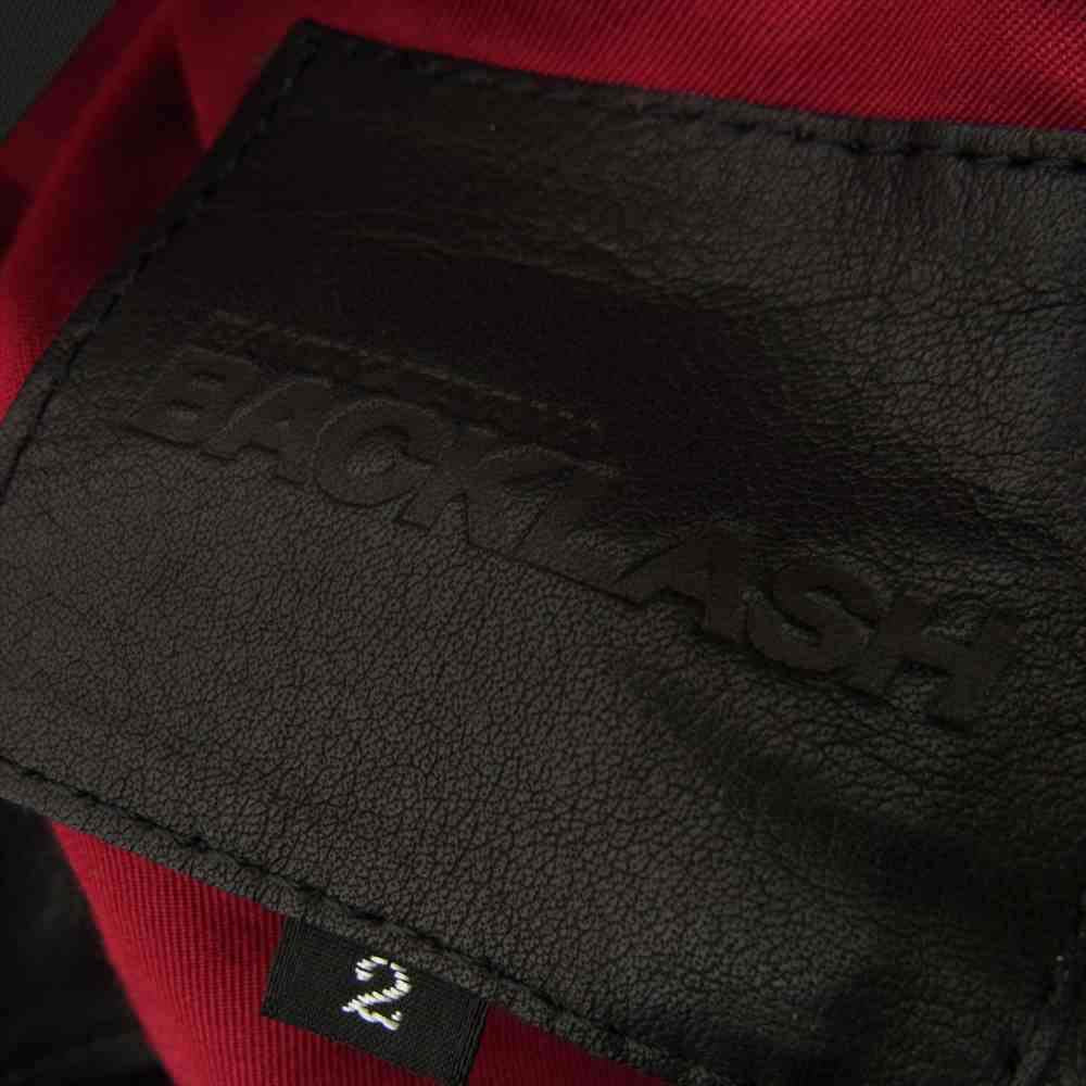 ISAMUKATAYAMA BACKLASH イサムカタヤマバックラッシュ 1572-02 オリーチェ イタリアン ショルダー ダブル ライダース ジャケット ブラック系 2【中古】