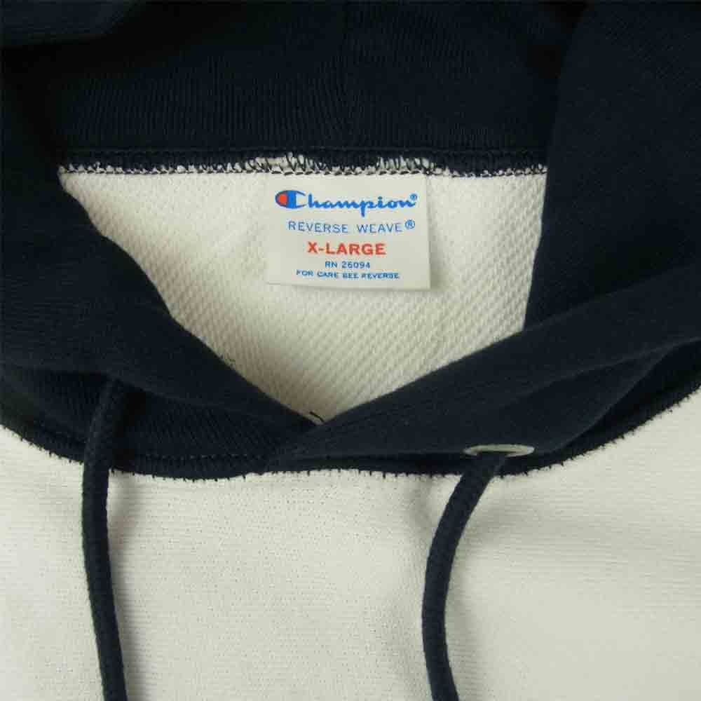 Champion チャンピオン C3-T109 REVERSE WEAVE リバースウィーブ フーデッド スウェット シャツ プルオーバー パーカー XL ホワイト系 XL【新古品】【未使用】【中古】