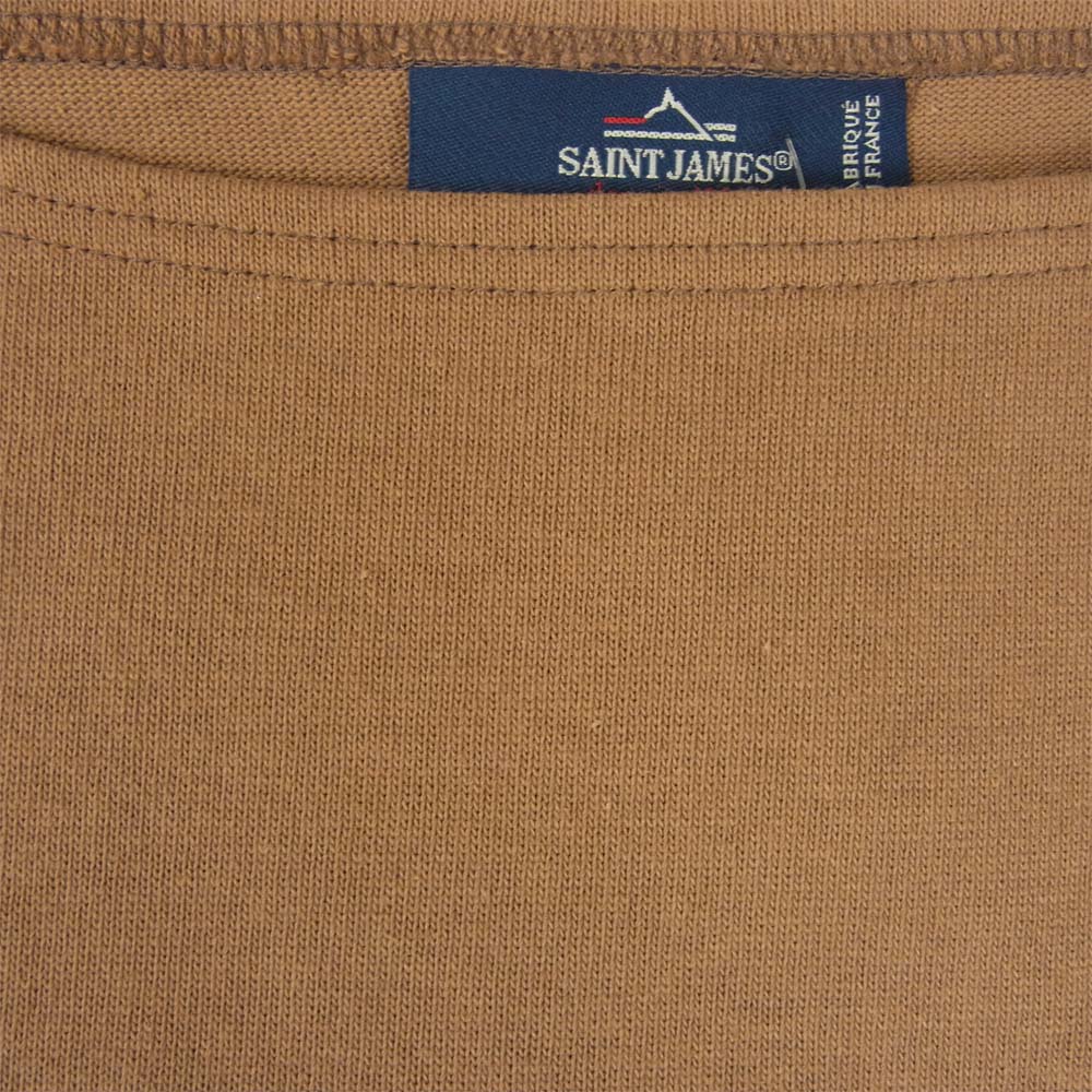 SAINT JAMES セントジェームス OUESSANT U A ウエッソン ボートネック 長袖シャツ T7 ブラウン ブラウン系 T7【新古品】【未使用】【中古】