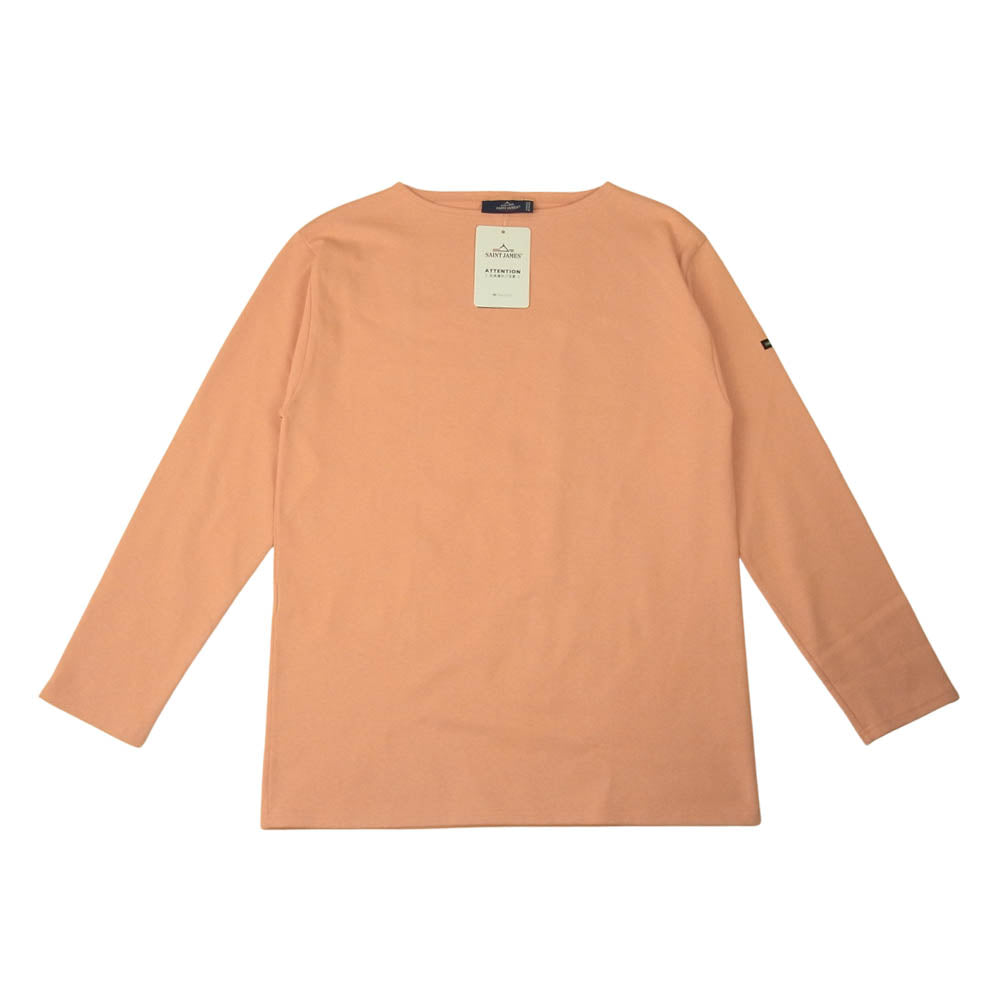 SAINT JAMES セントジェームス OUESSANT U A ウエッソン ボートネック 長袖シャツ T5 オレンジ オレンジ系 T5【新古品】【未使用】【中古】