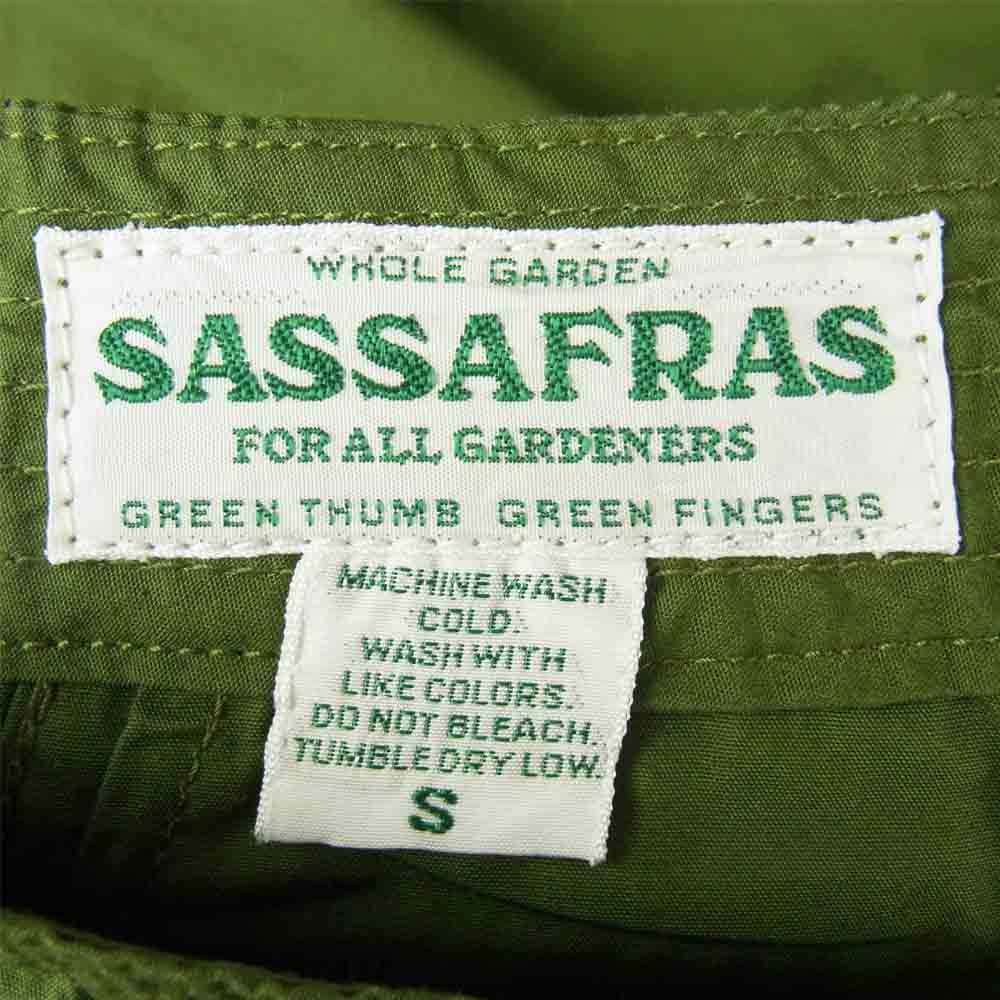 SASAFRAS ササフラス SF-201668 Fall Leaf Sprayer Pants フォール リーフ スプレイヤー パンツ カーキ系 S【新古品】【未使用】【中古】